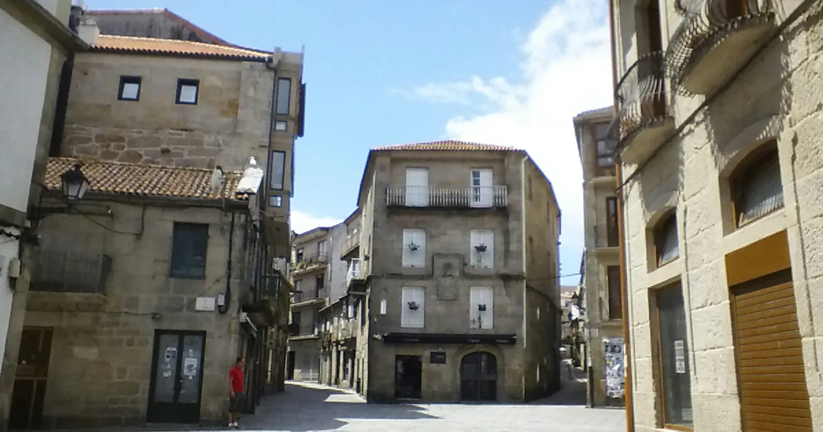 Pontevedra capital plaza y casonas Zona vieja